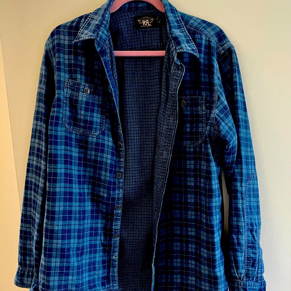 Double RL (Ralph Lauren) oversized boyfriend flannel